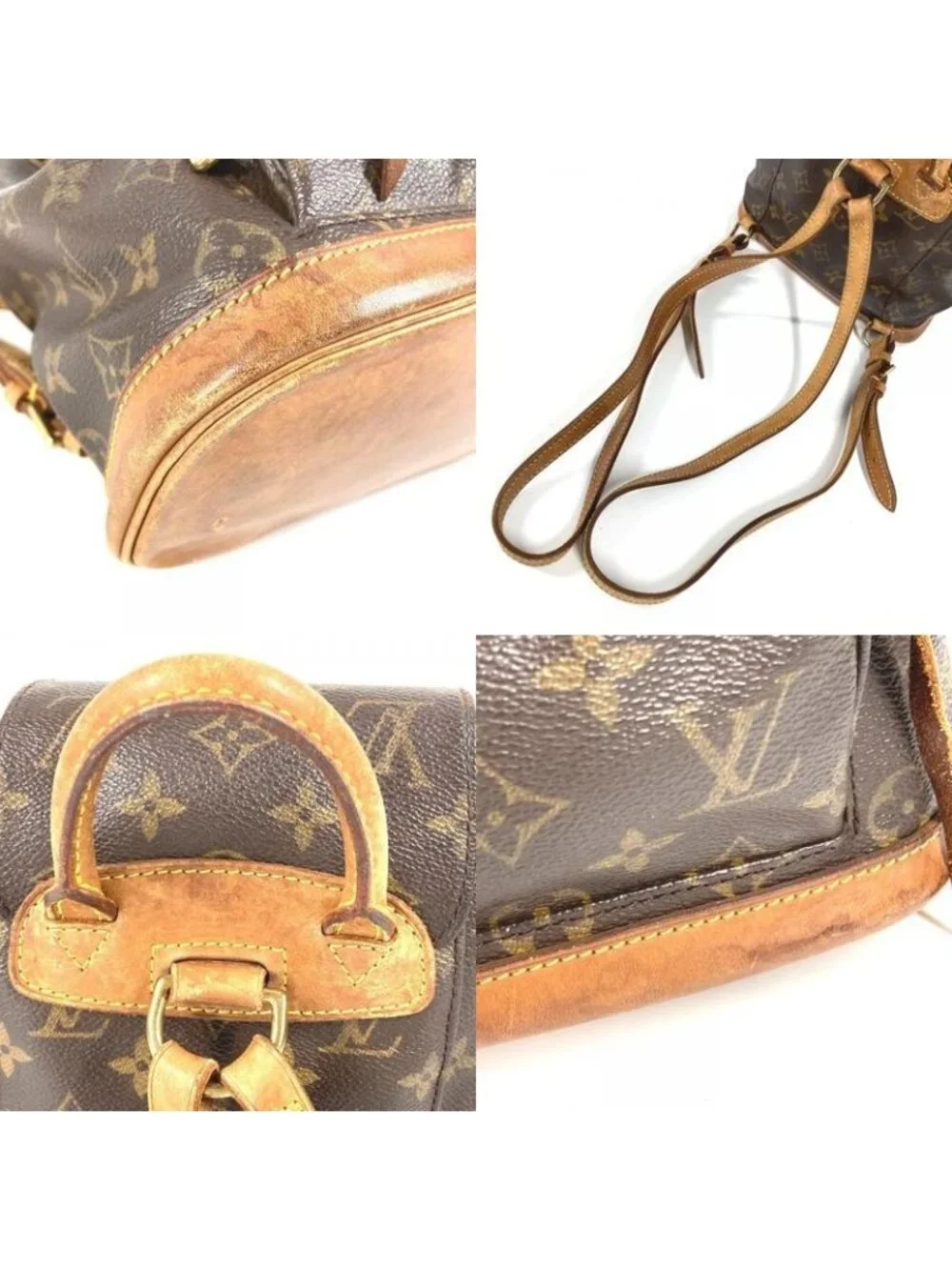 Louis Vuitton Backpack Mini Montsouris Monogram Canvas Brown - Picture 7 of 9